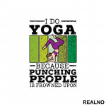 Punching People - Yoga - Nalepnica