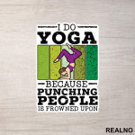 Punching People - Yoga - Nalepnica