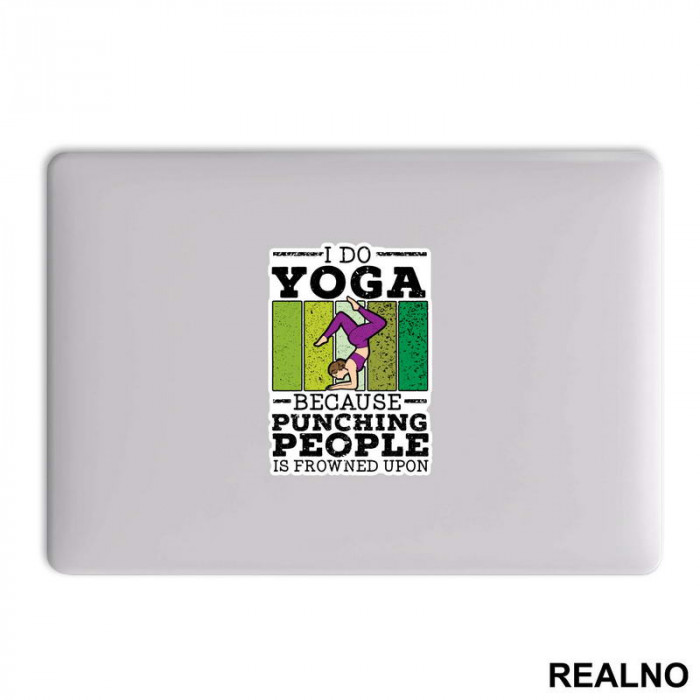 Punching People - Yoga - Nalepnica