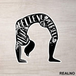 Always Believe In Yourself - Yoga - Nalepnica