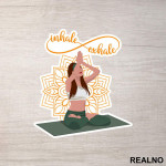 Inhale Exhale - Yoga - Nalepnica