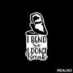 I Bend So I Don't Break - Yoga - Nalepnica