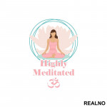 Highly Meditated - Yoga - Nalepnica