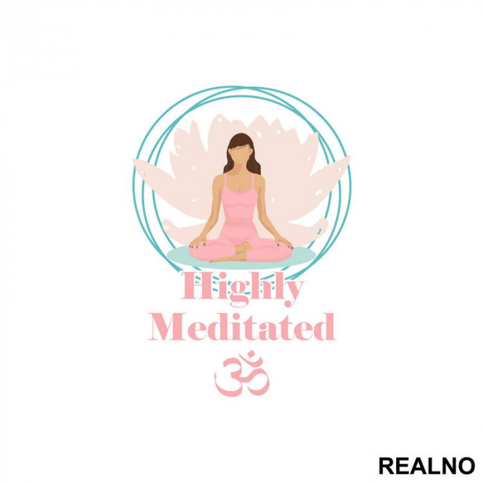 Highly Meditated - Yoga - Nalepnica