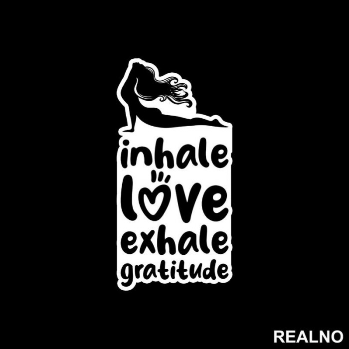 Inhale Love - Yoga - Nalepnica