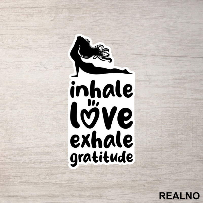 Inhale Love - Yoga - Nalepnica