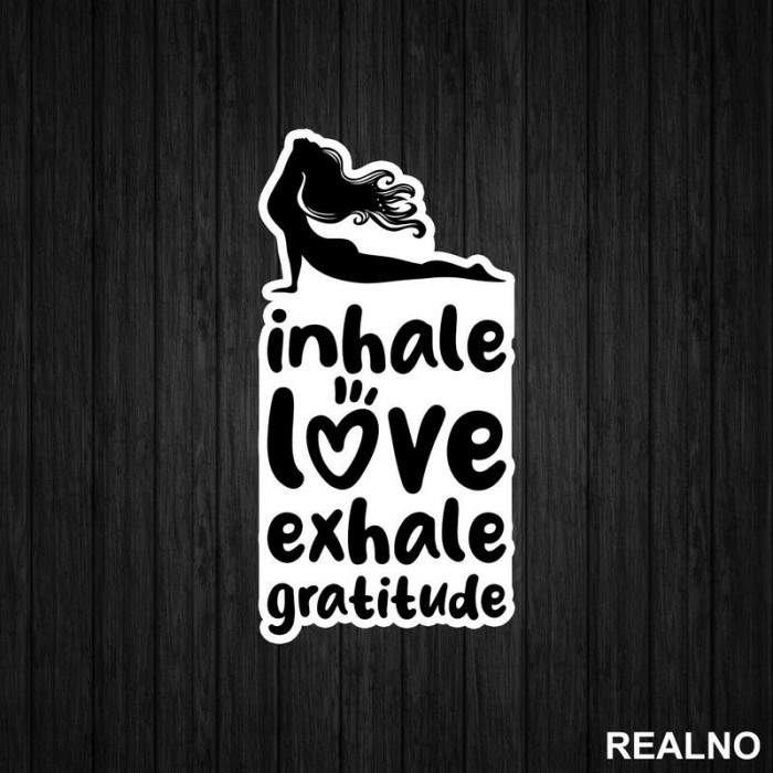 Inhale Love - Yoga - Nalepnica