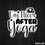 Nicer After - Yoga - Nalepnica