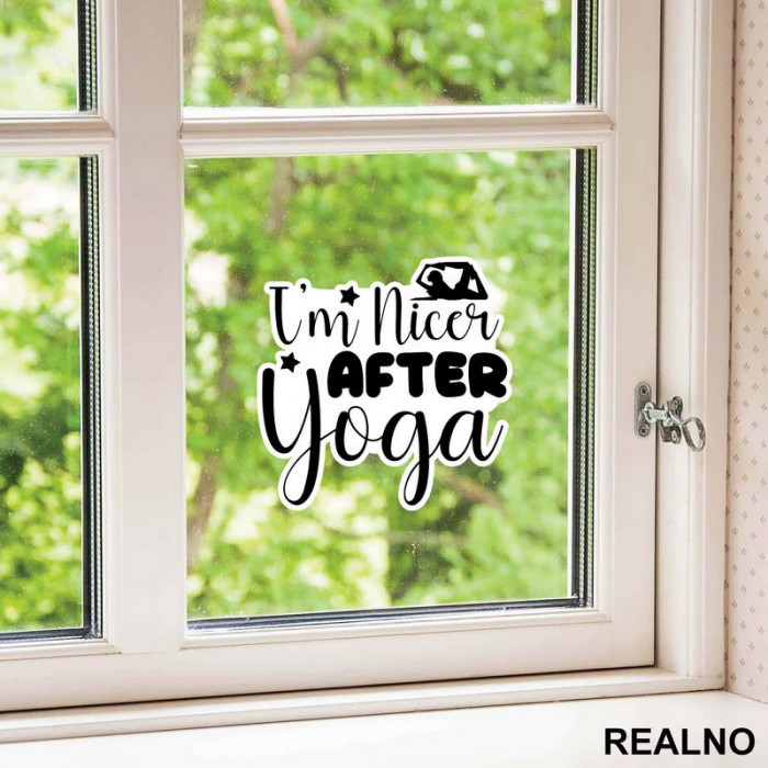 Nicer After - Yoga - Nalepnica