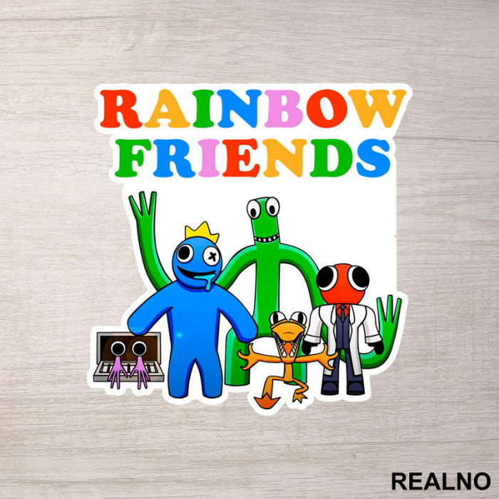 Rainbow Friends - Colors - Crtani Filmovi - Nalepnica