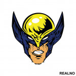 Retro Face Portrait - Wolverine - Nalepnica
