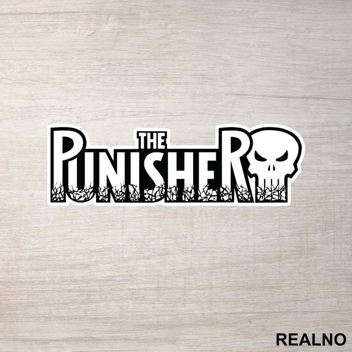 Comic Book Title Logo - Punisher - Nalepnica