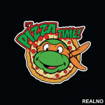 It's Pizza Time - Michelangelo - Nindža Kornjače - Nalepnica
