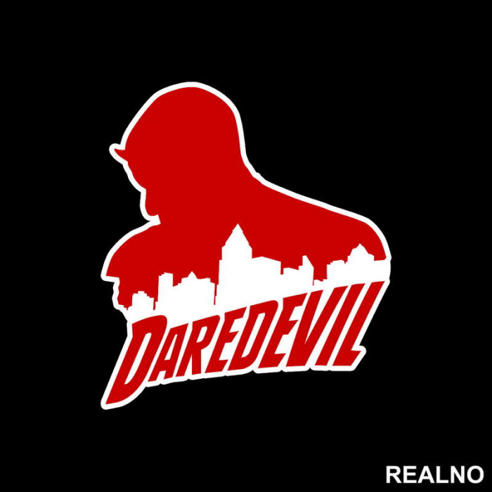 Red Logo - Daredevil - Nalepnica