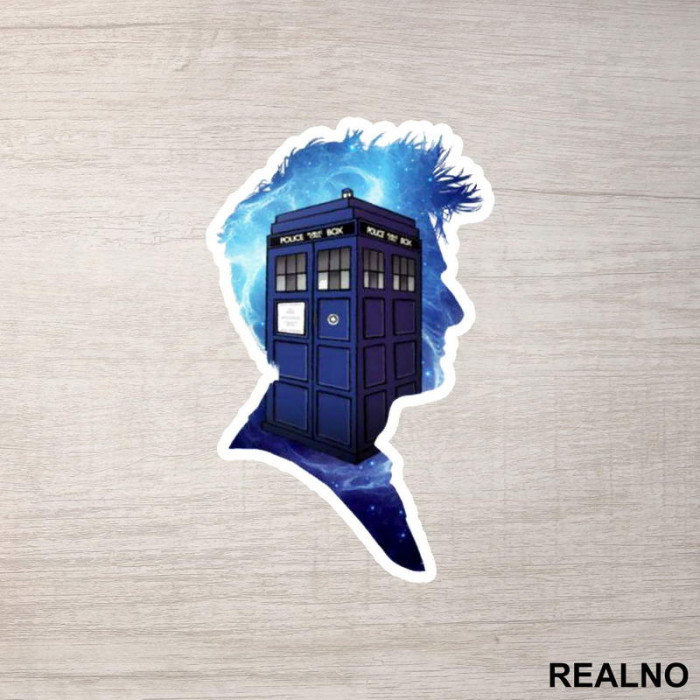 Galaxy And Tardis - Doctor Who - DW - Nalepnica