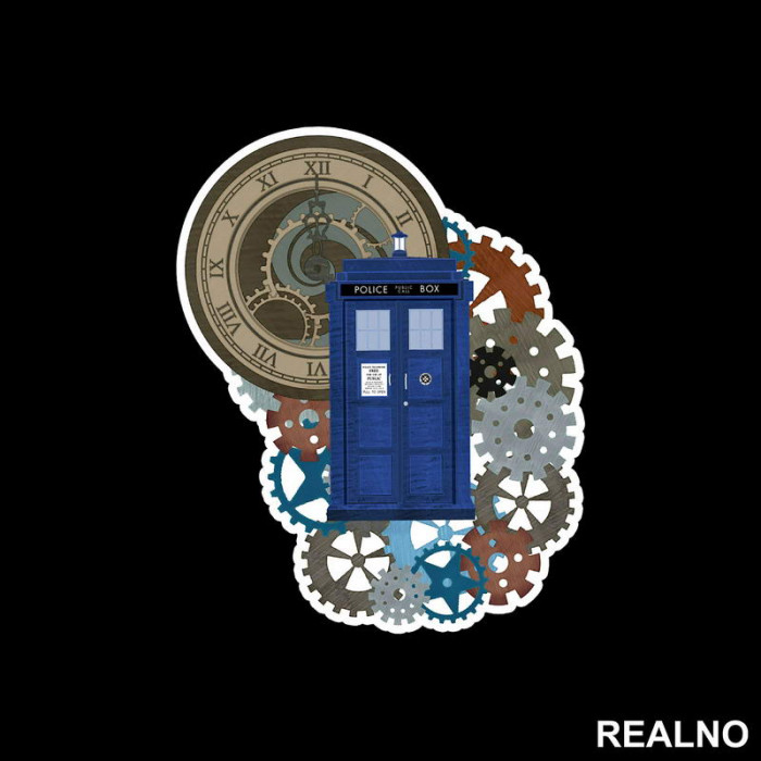 Clock Is Ticking - Doctor Who - DW - Nalepnica