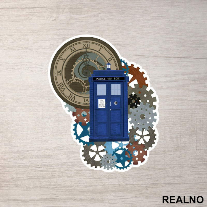 Clock Is Ticking - Doctor Who - DW - Nalepnica