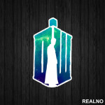 Space Logo - Doctor Who - DW - Nalepnica