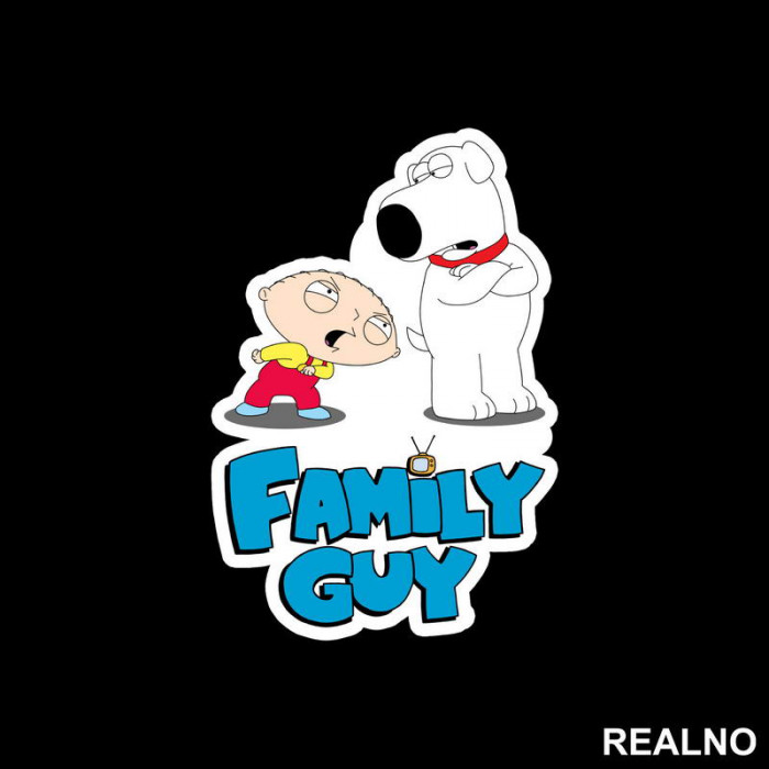 Stewie And Brian - Family Guy - Nalepnica