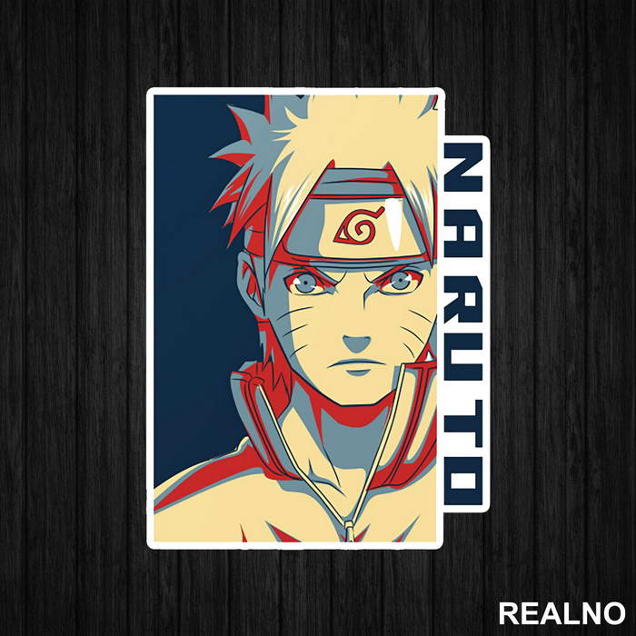Retro Art - Naruto - Nalepnica