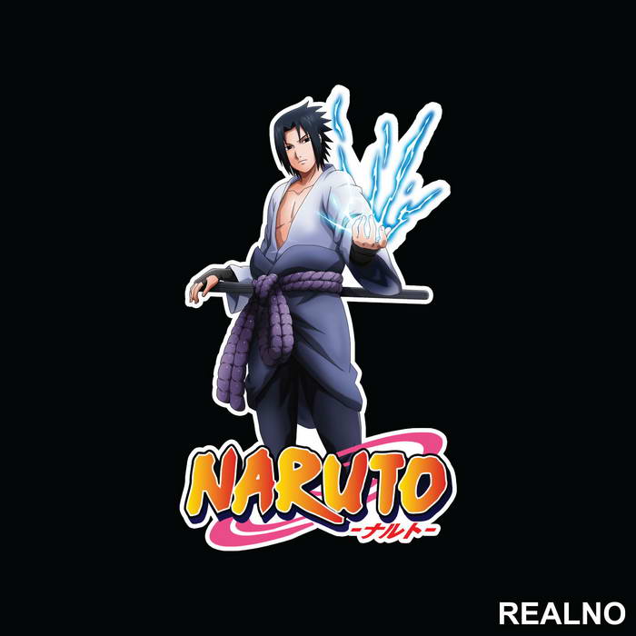 Sasuke Chidori In The Hand - Naruto - Nalepnica