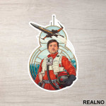 Rebel Pilot Standing Proud - Star Wars - Nalepnica