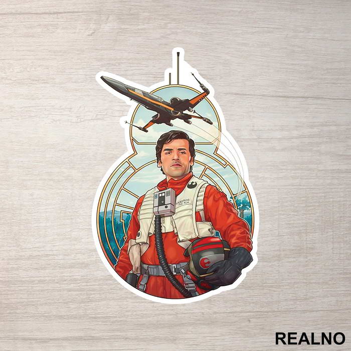 Rebel Pilot Standing Proud - Star Wars - Nalepnica