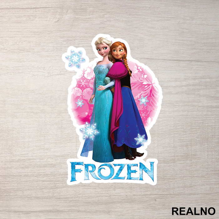 Elsa I Ana - Zaleđeno kraljevstvo - Frozen - Nalepnica