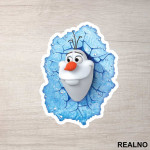 Olaf Izviruje - Zaleđeno kraljevstvo - Frozen - Nalepnica