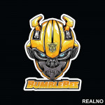 Bumblebee Head Illustration - Transformers - Nalepnica