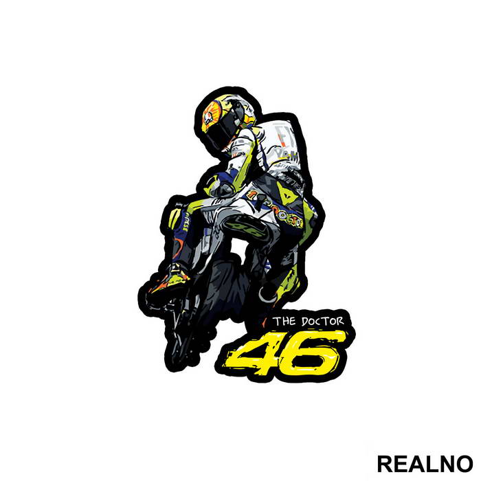 Looking Back - Rossi - VR - 46 - MotoGP - Sport - Nalepnica