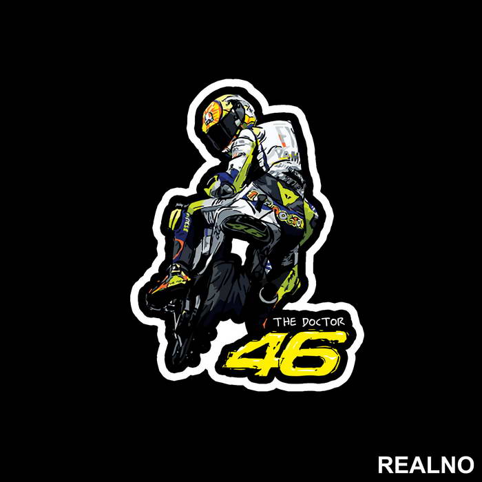 Looking Back - Rossi - VR - 46 - MotoGP - Sport - Nalepnica