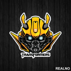 Angry Bumblebee Head - Transformers - Nalepnica Angry Bumblebee Head - Transformers - Nalepnica