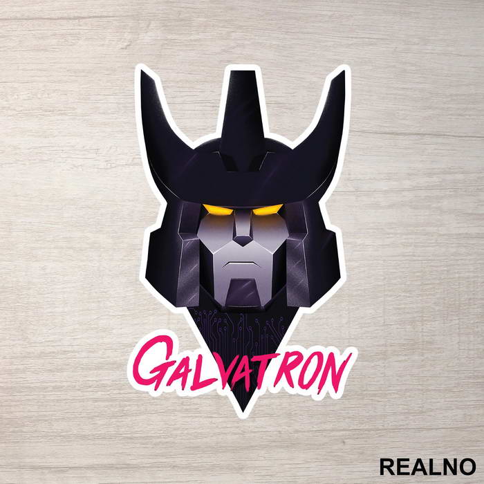 Galvatron Head - Transformers - Nalepnica