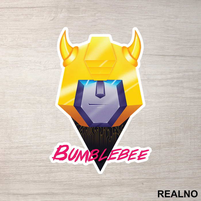 Bumblebee Head - Transformers - Nalepnica