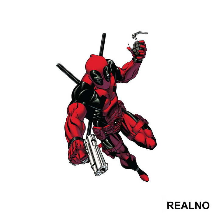 Holding A Grenade - Deadpool - Nalepnica