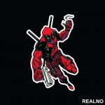 Holding A Grenade - Deadpool - Nalepnica
