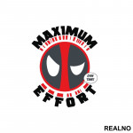 Maximum Effort Gym Time! - Trening - Deadpool - Nalepnica