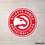 Atlanta Hawks Logo - NBA - Košarka - Nalepnica