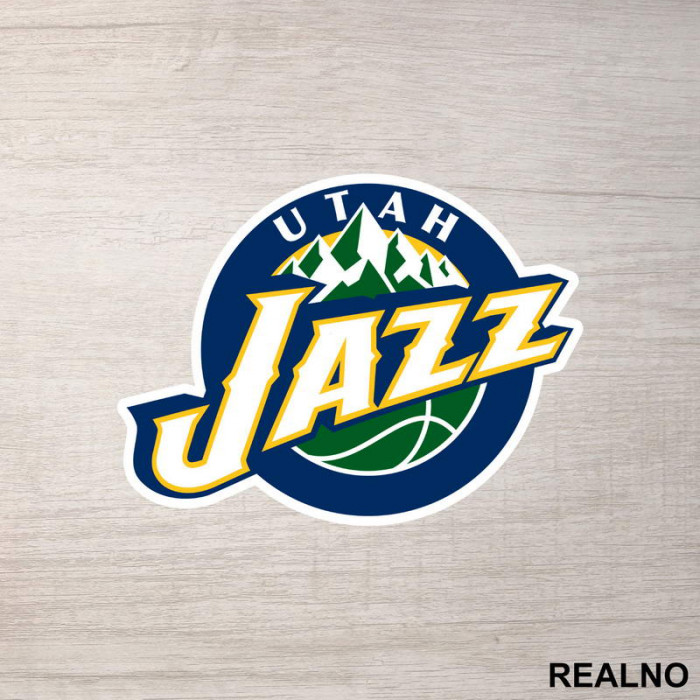 Utah Jazz Logo - NBA - Košarka - Nalepnica
