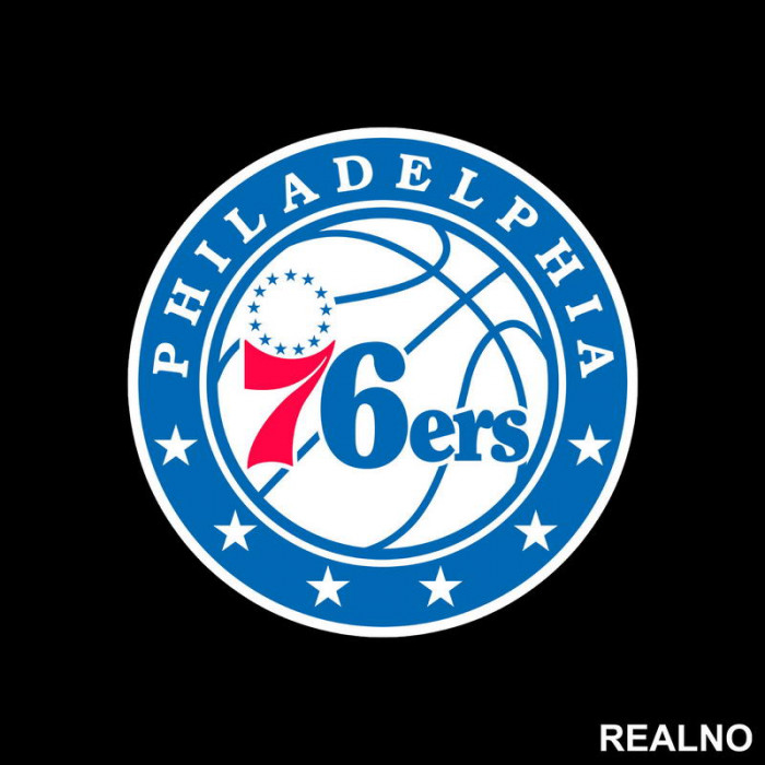 Philadelphia 76ers Logo - NBA - Košarka - Nalepnica