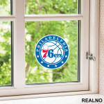 Philadelphia 76ers Logo - NBA - Košarka - Nalepnica
