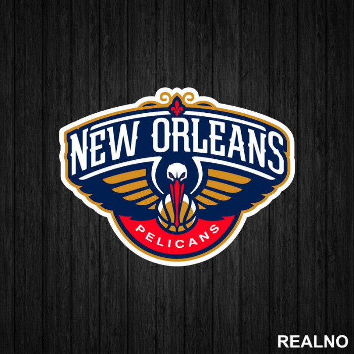 New Orleans Pelicans Logo - NBA - Košarka - Nalepnica