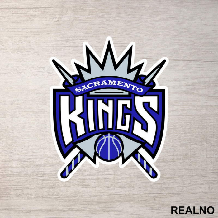 Sacramento Kings Logo - NBA - Košarka - Nalepnica