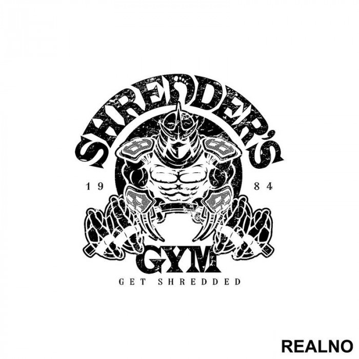 Shredder's Gym - Get Shredded - Trening - Nalepnica