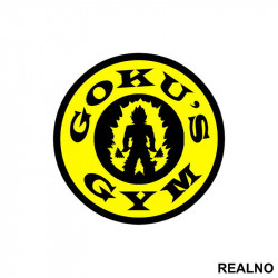 Goku's Gym - Trening - Nalepnica Goku's Gym - Trening - Nalepnica