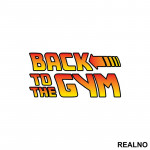 Back To The Gym - Trening - Nalepnica
