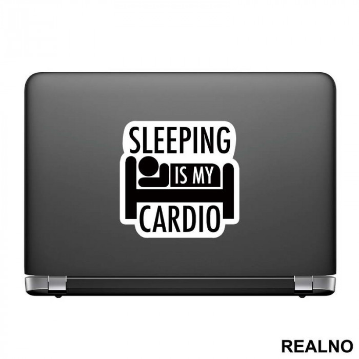 Sleeping Is My Cardio - Trening - Nalepnica
