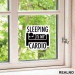Sleeping Is My Cardio - Trening - Nalepnica