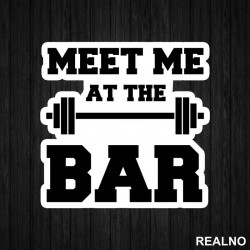 Meet Me At The Bar - Trening - Nalepnica Meet Me At The Bar - Trening - Nalepnica